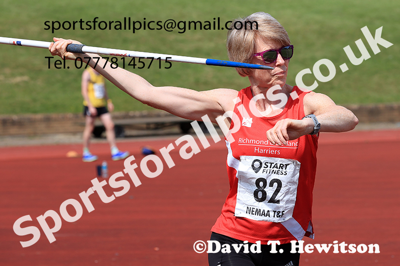Womens javelin, 2025 NEMAA Track and Field, Monkton. Photo: David T. Hewitson/Sports for All Pics